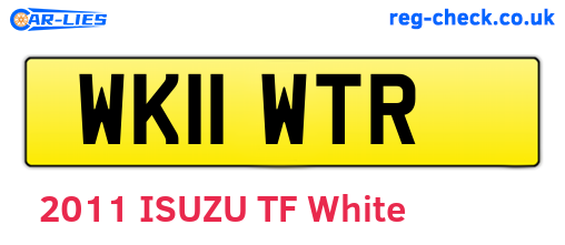 WK11WTR are the vehicle registration plates.