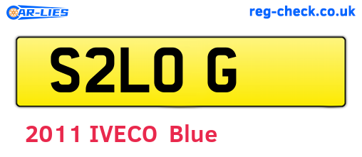 S2LOG are the vehicle registration plates.