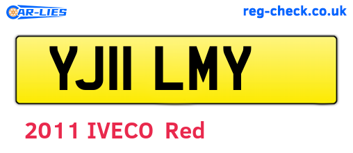 YJ11LMY are the vehicle registration plates.