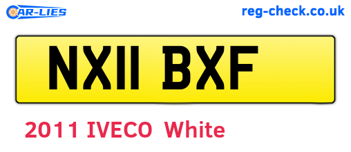 NX11BXF are the vehicle registration plates.