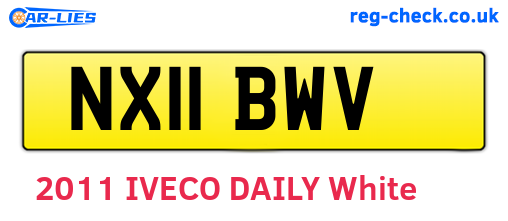 NX11BWV are the vehicle registration plates.