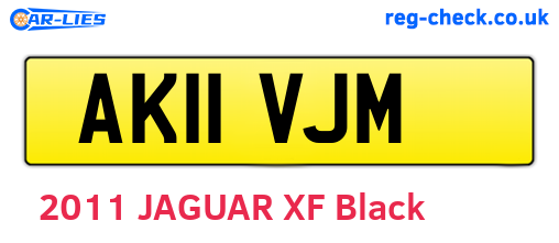 AK11VJM are the vehicle registration plates.