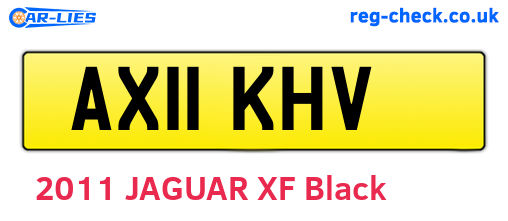 AX11KHV are the vehicle registration plates.