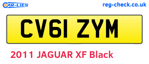 CV61ZYM are the vehicle registration plates.