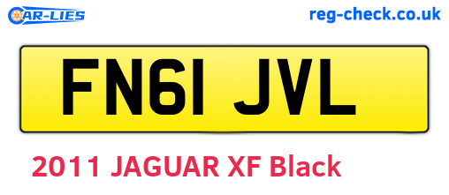 FN61JVL are the vehicle registration plates.
