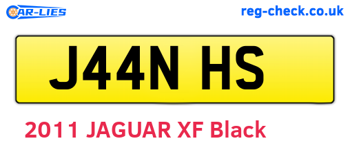 J44NHS are the vehicle registration plates.