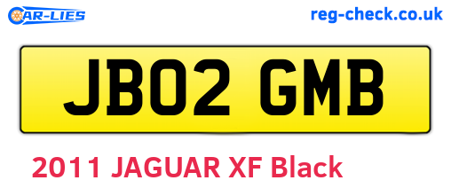 JB02GMB are the vehicle registration plates.