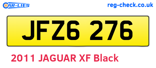 JFZ6276 are the vehicle registration plates.