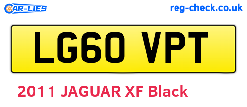 LG60VPT are the vehicle registration plates.