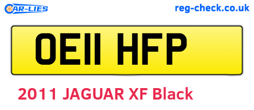 OE11HFP are the vehicle registration plates.