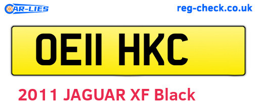 OE11HKC are the vehicle registration plates.