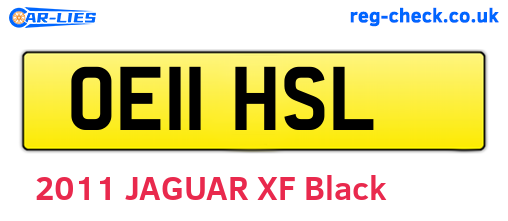 OE11HSL are the vehicle registration plates.