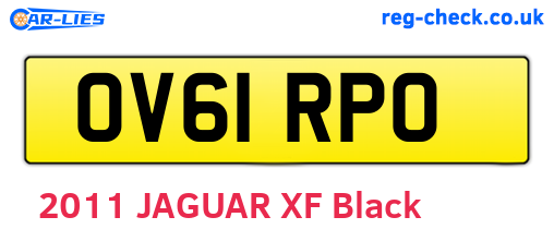 OV61RPO are the vehicle registration plates.