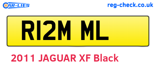 R12MML are the vehicle registration plates.