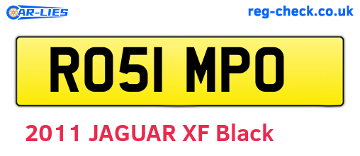RO51MPO are the vehicle registration plates.