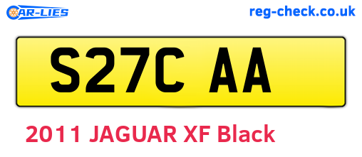 S27CAA are the vehicle registration plates.
