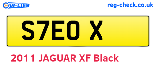 S7EOX are the vehicle registration plates.