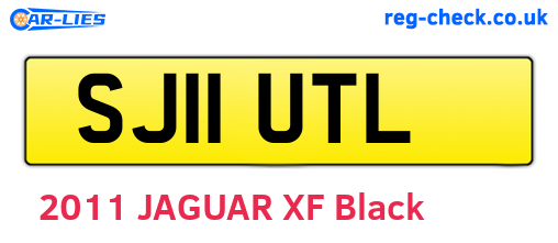 SJ11UTL are the vehicle registration plates.
