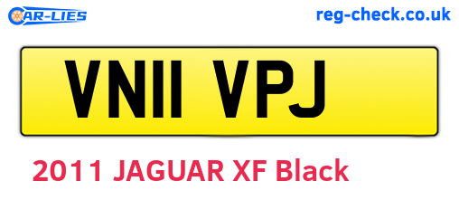 VN11VPJ are the vehicle registration plates.