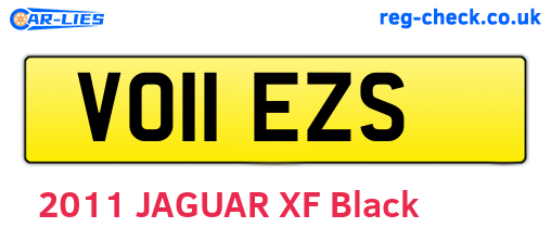 VO11EZS are the vehicle registration plates.
