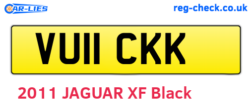 VU11CKK are the vehicle registration plates.