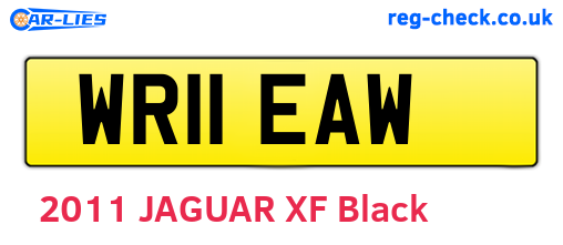 WR11EAW are the vehicle registration plates.