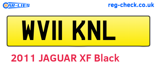 WV11KNL are the vehicle registration plates.