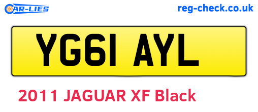 YG61AYL are the vehicle registration plates.