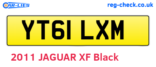 YT61LXM are the vehicle registration plates.