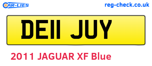 DE11JUY are the vehicle registration plates.
