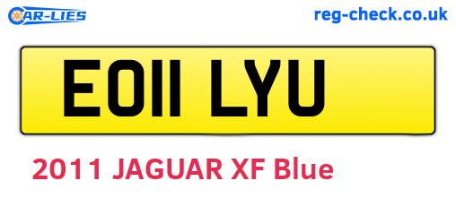 EO11LYU are the vehicle registration plates.