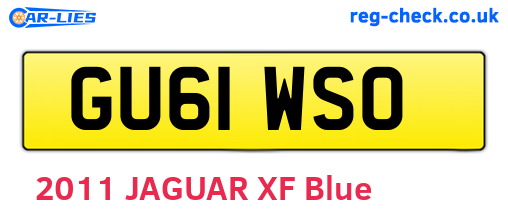 GU61WSO are the vehicle registration plates.