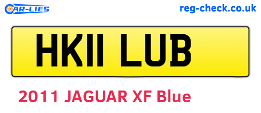 HK11LUB are the vehicle registration plates.