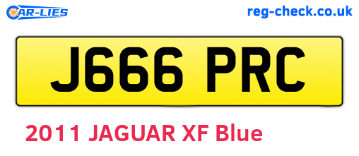 J666PRC are the vehicle registration plates.