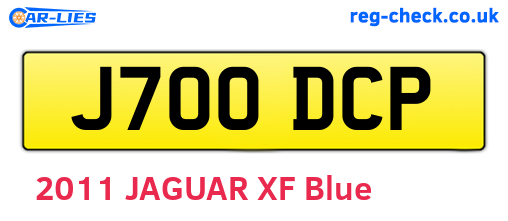 J700DCP are the vehicle registration plates.