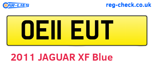OE11EUT are the vehicle registration plates.