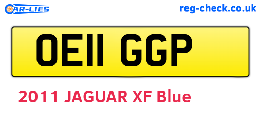 OE11GGP are the vehicle registration plates.