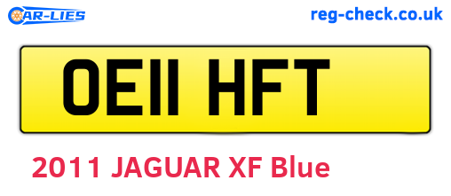 OE11HFT are the vehicle registration plates.