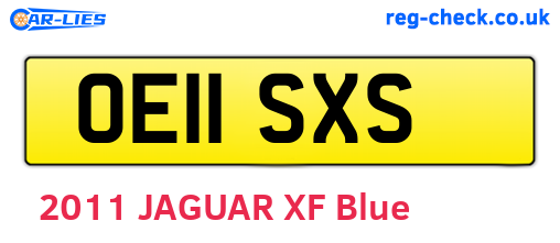 OE11SXS are the vehicle registration plates.