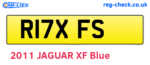 R17XFS are the vehicle registration plates.