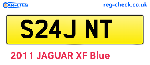 S24JNT are the vehicle registration plates.