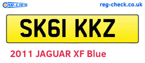 SK61KKZ are the vehicle registration plates.