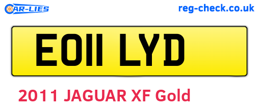 EO11LYD are the vehicle registration plates.