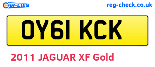 OY61KCK are the vehicle registration plates.