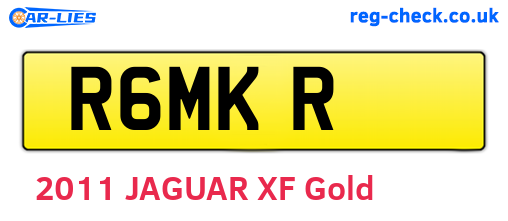 R6MKR are the vehicle registration plates.