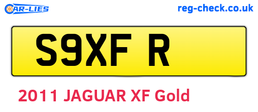 S9XFR are the vehicle registration plates.