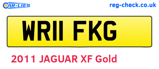 WR11FKG are the vehicle registration plates.