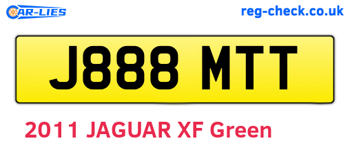J888MTT are the vehicle registration plates.