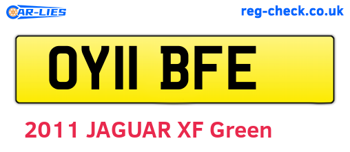 OY11BFE are the vehicle registration plates.
