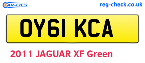 OY61KCA are the vehicle registration plates.